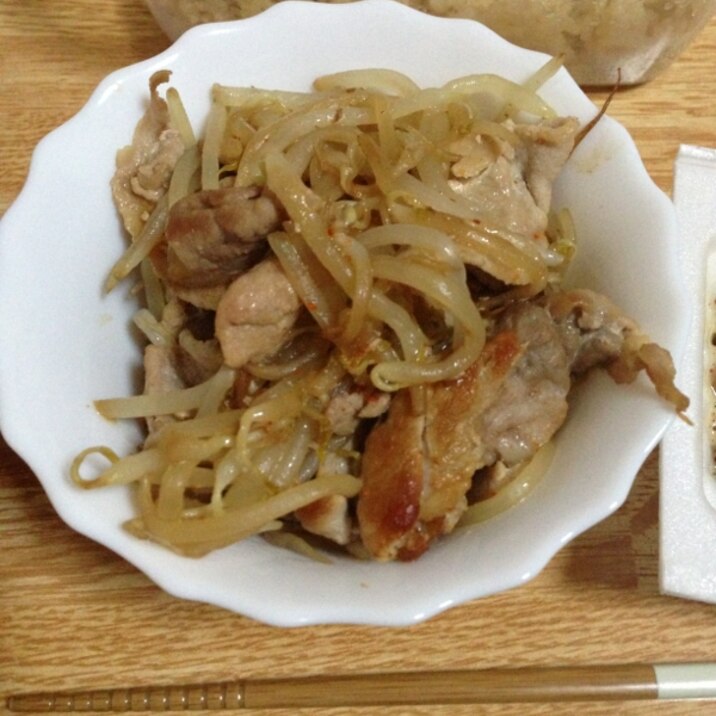 焼肉モヤシ炒め